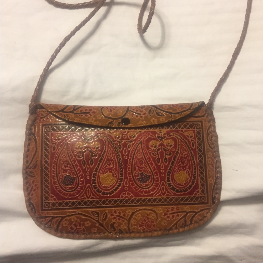 Genuine Leather crossbody purse- NWOT